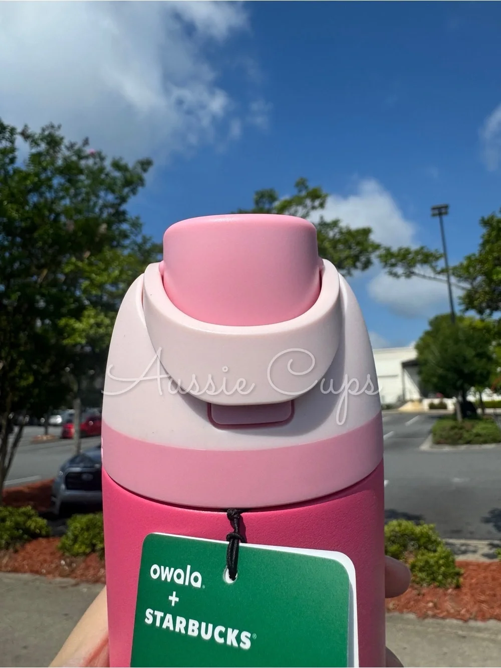Pink Starbucks X Owala FreeSip 24 oz Insulated Water Bottle, limited